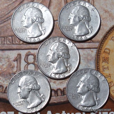5 / ¼ Dollar "Washington Silver Quarter"