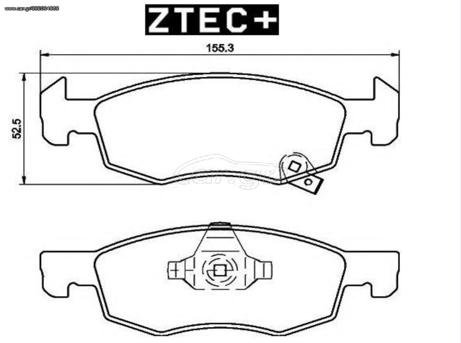 ZTEC+ Σετ τακάκια OPEL Corsa E (X15)