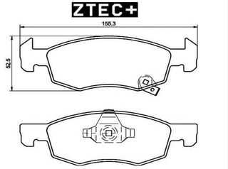 ZTEC+ Σετ τακάκια OPEL Corsa E (X15)