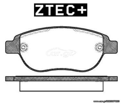 ZTEC+ Σετ τακάκια CITROËN Berlingo/Berlingo First I +Van (MF,GJK,GFK,M) - Xsara (N0,N1,N2) - C3 I (FC,FN) - C4 I - Berlingo II (B9) - PEUGEOT Partner I Van - 206 (2A/C) - 307 (3A/C) - 1007