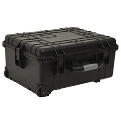 vidaXL Θήκη Πτήσης με Ρόδες Μαύρη 58 x 45 x 27 εκ. από Πολυπροπυλένιο