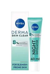 Nivea Derma Skin Clear Night Exfoliator Απολεπιστικό Νυκτός Προσώπου κατά των Πόρων 40ml