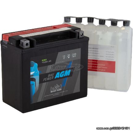 ΜΠΑΤΑΡΙΑ INTACT BIKE POWER AGM BATTERY YTX20HL-BS 12V 20AH