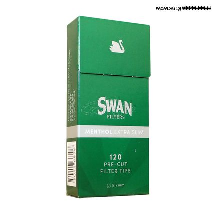 ΦΙΛΤΡΑ SWAN EXTRA SLIM 5.7mm MENTHOL 120 ΤΕΜ