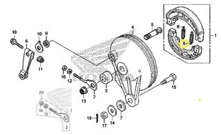 Ελατήριο Σιαγώνων Φρένου Honda ANF.125 Innova 2003-2006 45133028000