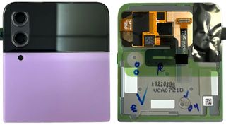 Samsung (GH97-27947B) Sub LCD – Purple, Galaxy Z Flip4, SM-F721B
