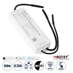 GloboStar® 71438 WP1-P150V24 Mi-BOXER DC Smart Wifi & RF 2.4Ghz & Push Dimming Power Supply Τροφοδοτικό SELV & Controller / Dimmer All in One AC100-240V σε DC 24V 1 x 6.25A 150W - Max 6.25A 150W - Αδι