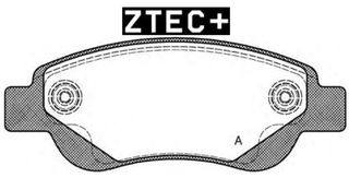 ZTEC+ Σετ τακάκια CITROËN C1 I - C1 II (PA,PS) - PEUGEOT 107 (PM,PN) - 108 - TOYOTA Aygo (AB10) - Aygo (AB40)