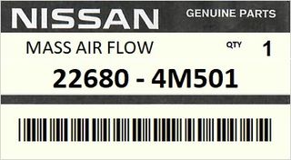 Μετρητής Αέρος Μάζας NISSAN ENGINE  #226804M501