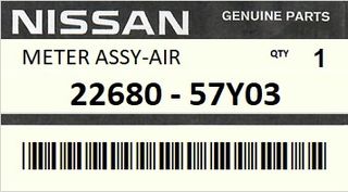 Μετρητής Αέρος Μάζας NISSAN ENGINE GA16DE #2268057Y03