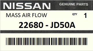 Μετρητής Αέρος Μάζας NISSAN ENGINE K9K #22680JD50A