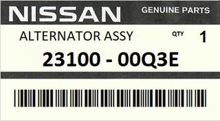 Δυναμό - Ηλεκτρογεννήτρια NISSAN ENGINE M9T M9R #2310000Q3E