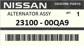 Δυναμό - Ηλεκτρογεννήτρια NISSAN ENGINE K9K #2310000QA9