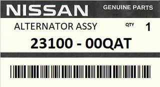 Δυναμό - Ηλεκτρογεννήτρια NISSAN ENGINE D4F #2310000QAT