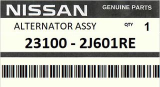 Δυναμό - Ηλεκτρογεννήτρια NISSAN ENGINE CD20T #231002J601RE