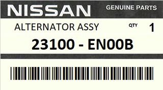 Δυναμό - Ηλεκτρογεννήτρια NISSAN ENGINE MR20DE #23100EN00B