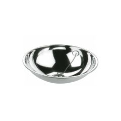 Στρογγυλή Ένθετη Γούρνα Καθρέπτης Inox Φ26x15