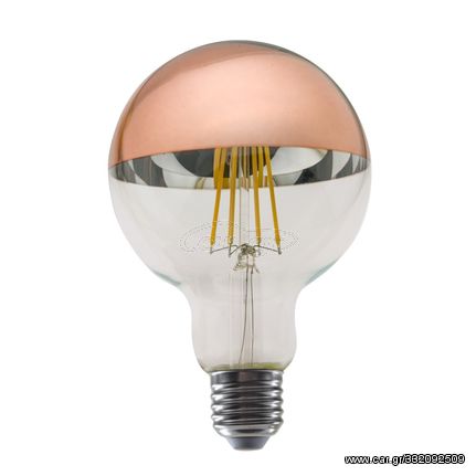 Λάμπα Led Filament Half Rose Gold 8W E27 G95 2700K Dimmable (PALA958WWDIMRG)