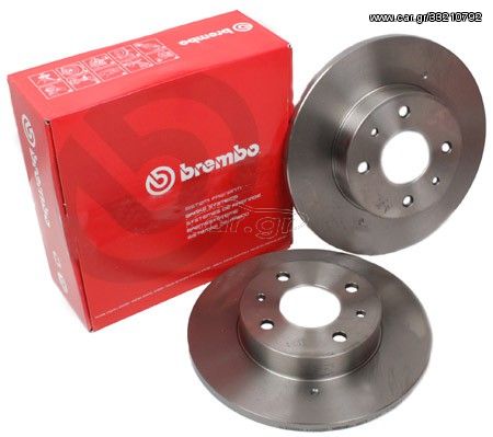 ΔΙΣΚΟΠΛΑΚΕΣ BREMBO ΠΙΣΩ 276 X 10 ΓΙΑ ALFA ROMEO 156 , 147 3.2 GTA , GT