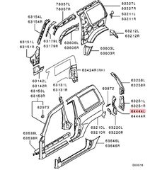 ΦΑΝΟΣΤΑΤΗΣ ΠΙΣΩ ΑΡΙΣΤΕΡΟΣ MITSUBISHI PAJERO PININ (MR496451)