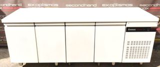 Ψυγείο Πάγκος Συντήρηση Με 4 Πόρτες Λευκό 224x70x88 INOMAK - Καινούργιο.