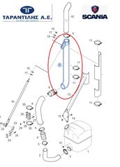 ΣΩΛΗΝΑΣ ΕΞΑΤΜΙΣΗΣ   SCANIA ( ΣΕΙΡΕΣ  P,G,R,T )