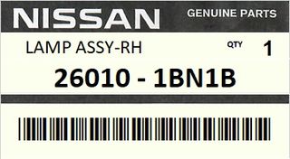 Φανάρι εμπρόσθιο δεξιό INFINITI (NISSAN) J50 QX50 2008 #260101BN1B