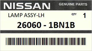 Φανάρι μπροστινό αριστερό INFINITI (NISSAN) J50 QX50 2008 #260601BN1B