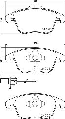 Τακάκια επρόσθια  8DB355013861 001580 1580 8K0098301F 8K0698151A 8K0-698-151-A 8K0-698-151-C 8K0698151F 8K0698151P L8K0698151A L8K0698151F T1760