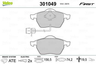 Σετ τακάκια, δισκόφρενα  301049 001997 4A0698151 4A0-698-151 4A0698151C 4A0698151D