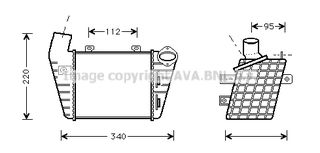 INTERCOOLER A3 GOLF IV  VN4159 002910 1E0145805 1E0-145-805 0727409