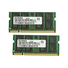 2X2GB PC2-6400 DDR2-800 DDR2 Sodimm