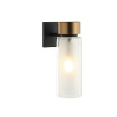 Zambelis Lights Φωτιστικό Τοίχου E14  SANDY BLACK-ANTIQUE BRASS IP44