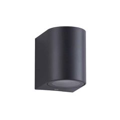 Zambelis Lights ΕΞΩΤΕΡΙΚΟΥ ΧΩΡΟΥ Φωτιστικό Τοίχου 1XGU10 ABS BLACK