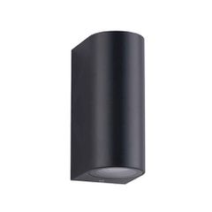 Zambelis Lights ΕΞΩΤΕΡΙΚΟΥ ΧΩΡΟΥ Φωτιστικό Τοίχου 2XGU10 ABS BLACK