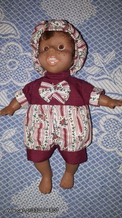 Vintage Κούκλα - Μωρό, με Ρούχα, 19 εκ., Δεκαετίας ‘80