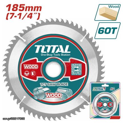 Δίσκος ξύλου TCT TOTAL Φ-185mm 60T ( TAC231413 )