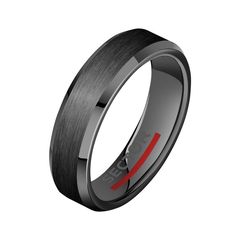 Sector Row, Men's Black Stainless Steel / Ceramic Ring (No 25)