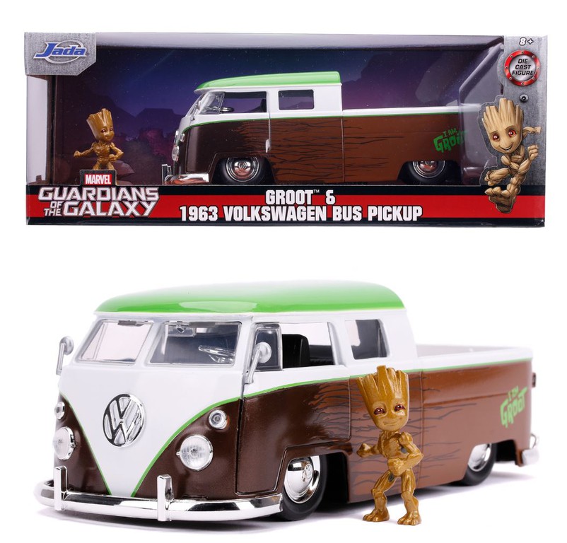 MARVEL - Groot 1963 VW Bus Pickup - 1:24
