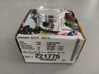JE σφυρήλατο πιστόνι BigBore 58mm +5mm 135cc Υψηλής συμπίεσης 10.5:1 221775 Kawasaki KLX 110 2002-2021, Suzuki DRZ 110 2003-2006