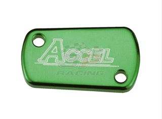 Accel καπάκι/τάπα δοχείου πόμπας πίσω φρένου πράσινο AC-RBC-03-GR Kawasaki KX 125, KX 250, KXF 250, KXF 450, KLX 140, KLX 450R, Suzuki RM 125, RM 250, RMZ 250, RMZ 450, RMX 450
