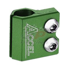 Accel βάση στήριξης σωλήνα εμπρός φρένου - Πράσινο AC-BLC-02-GREEN Yamaha YZ 80-250cc, YZF/WRF 250-450cc, TTR 250, TT 35/600, IT 175-490cc, Kawasaki KX 65-250cc