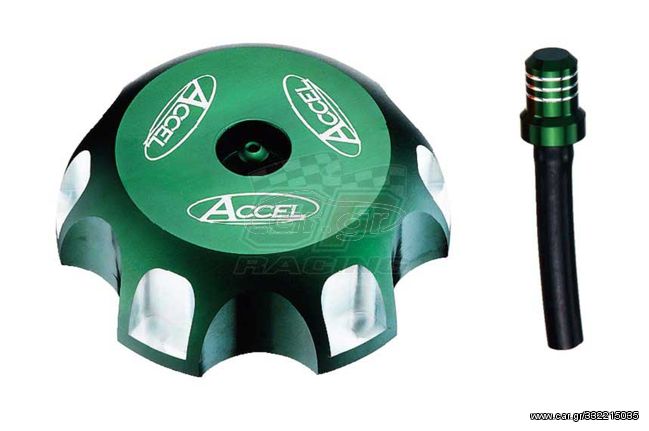 Accel τάπα ρεζερβουάρ Πράσινη AC-GTC-04-GR Yamaha YZ 85/125/250/250X, YZF 250/450, Kawasaki KX 85/100/112/250/450, KXF 250/450, KLX 110/140/450R, Suzuki RMZ 250/450