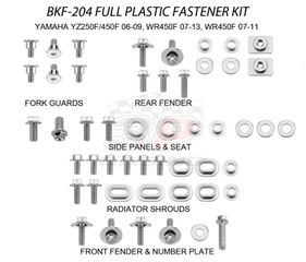 Accel πλήρες κιτ βίδες για πλαστικά AC-BKF-204 Yamaha YZF 250, YZF 450 2006-2009, WRF 250 2007-2013, WRF 450 2007-2011