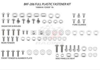 Accel πλήρες κιτ βίδες για πλαστικά AC-BKF-206 Yamaha YZF 250 2019-2025, YZF 450 2018-2025