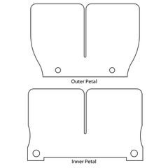 V-Force 2 πέταλα ριντ απο ανθρακόνημα 2P117-1 ATV Honda, Polaris, Suzuki, Jet Ski Polaris, Arctic Cat