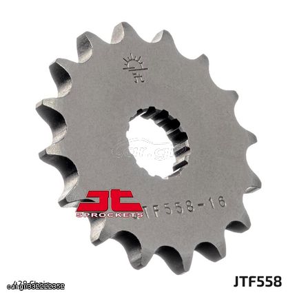 JT Sprockets εμπρός γρανάζι απο ατσάλι JTF558 Yamaha YZ 85, DT 125R/125X/200, TDR 125, TZR 125R, XVS 125/250, Derbi GPR 125, Gilera SC 125, Kawasaki Z 125, Ninja 125