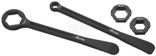 Accel σετ λεβιέδες & πολύγωνα τροχού Μαύρο AC-TL-03-BK
