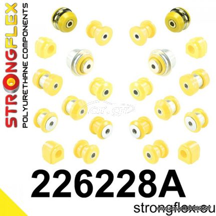 Κιτ Σινεμπλόκ Εμπρός και Πίσω Sport της Strongflex για Audi A3, S3, RS3 8V/8Y, Q2, TT 8S / Cupra Formentor / Seat Ateca, Leon / VW Arten, Golf 7, Golf 8, Passat, T-Roc, Tiguan / Skoda Karoq, Kodiaq, O