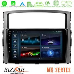 Bizzar M8 Series Mitsubishi Pajero 2008-2009 8core Android12 4+32GB Navigation Multimedia Tablet 9″